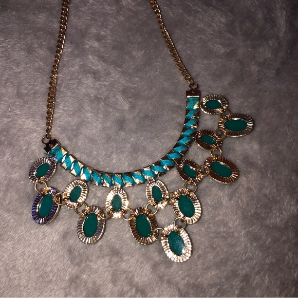 Green Enamel Necklace - Picture 4 of 7